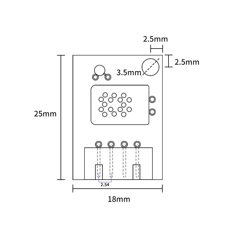 HRTM-D11 Temperature & Humidity Sensor Module with RS485 / RS232 / TTL Output