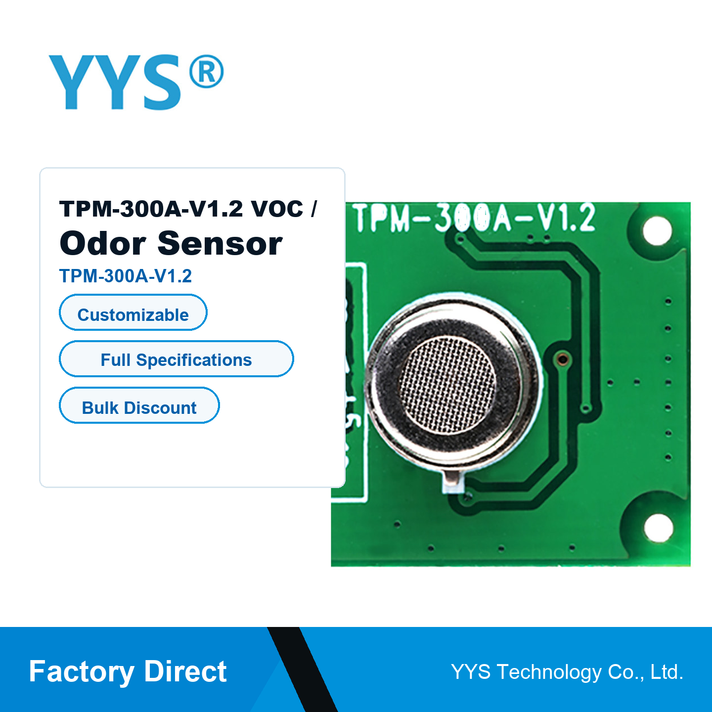 TPM-300A-V1.2 VOC / Odor Sensor Module with UART / Digital Output