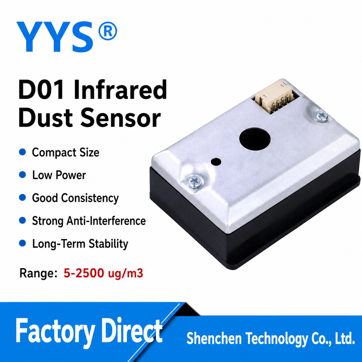 D01 Dust / PM2.5 Particulate Matter Sensor Module with Digital Output