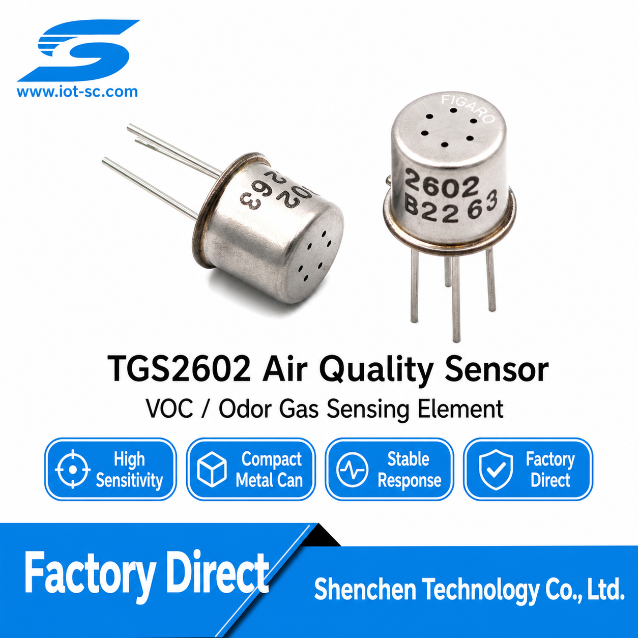 TGS2602 VOC Sensing Element