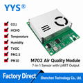 M702 CO2 / HCHO / TVOC / PM2.5 / Temperature & Humidity / Humidity Multi-Parameter IAQ Sensor Module with RS485 / UART / Digital Output