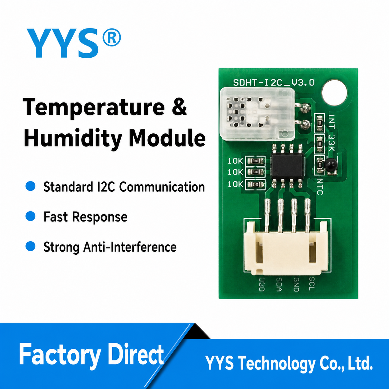 SDHT-21 Temperature & Humidity Sensor Module with RS485 / RS232 / TTL Output
