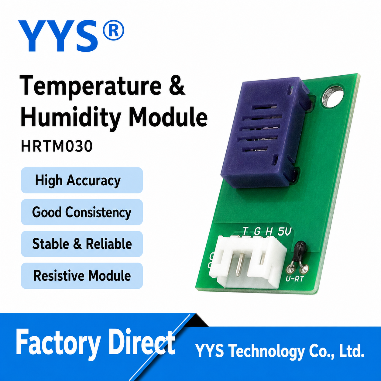 HRTM030 Temperature & Humidity Sensor Module with RS485 / RS232 / TTL Output