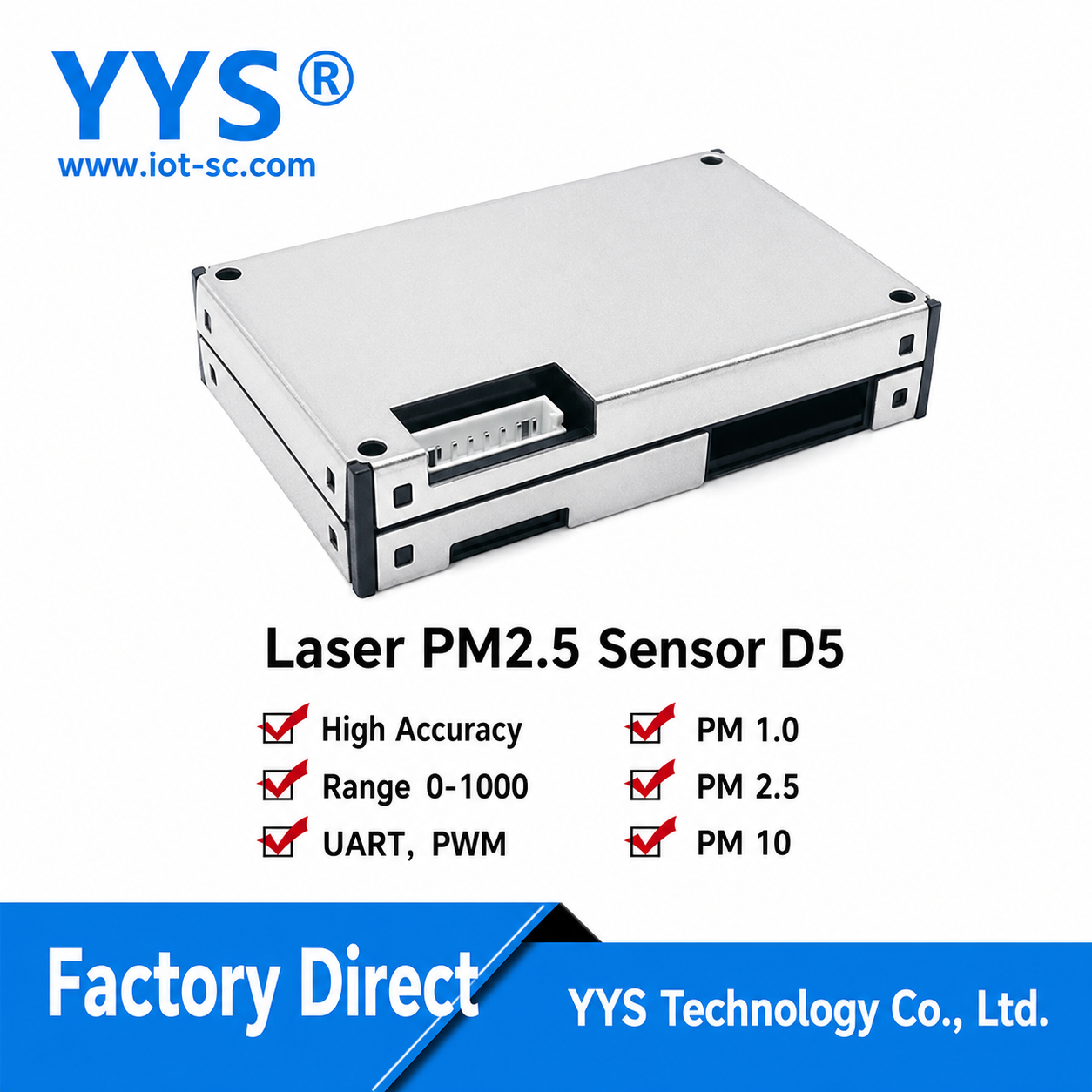 D5 Dust / PM2.5 Particulate Matter Sensor Module with Digital Output