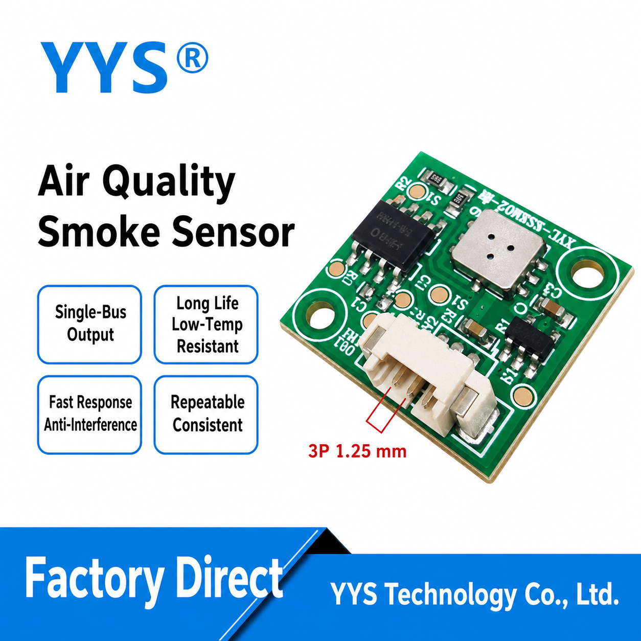 SSAM02 Ethanol / Smoke / Temperature & Humidity / Humidity VOC / Odor Sensor Module