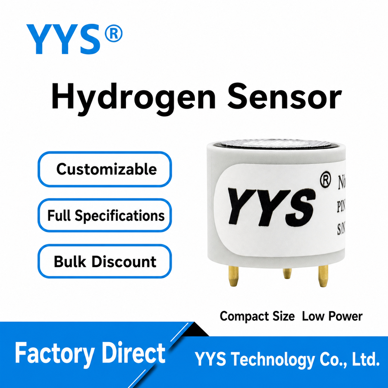 YE-4H2 ETO / HCl / CO / SO2 / NO2 / H2S Sensing Element